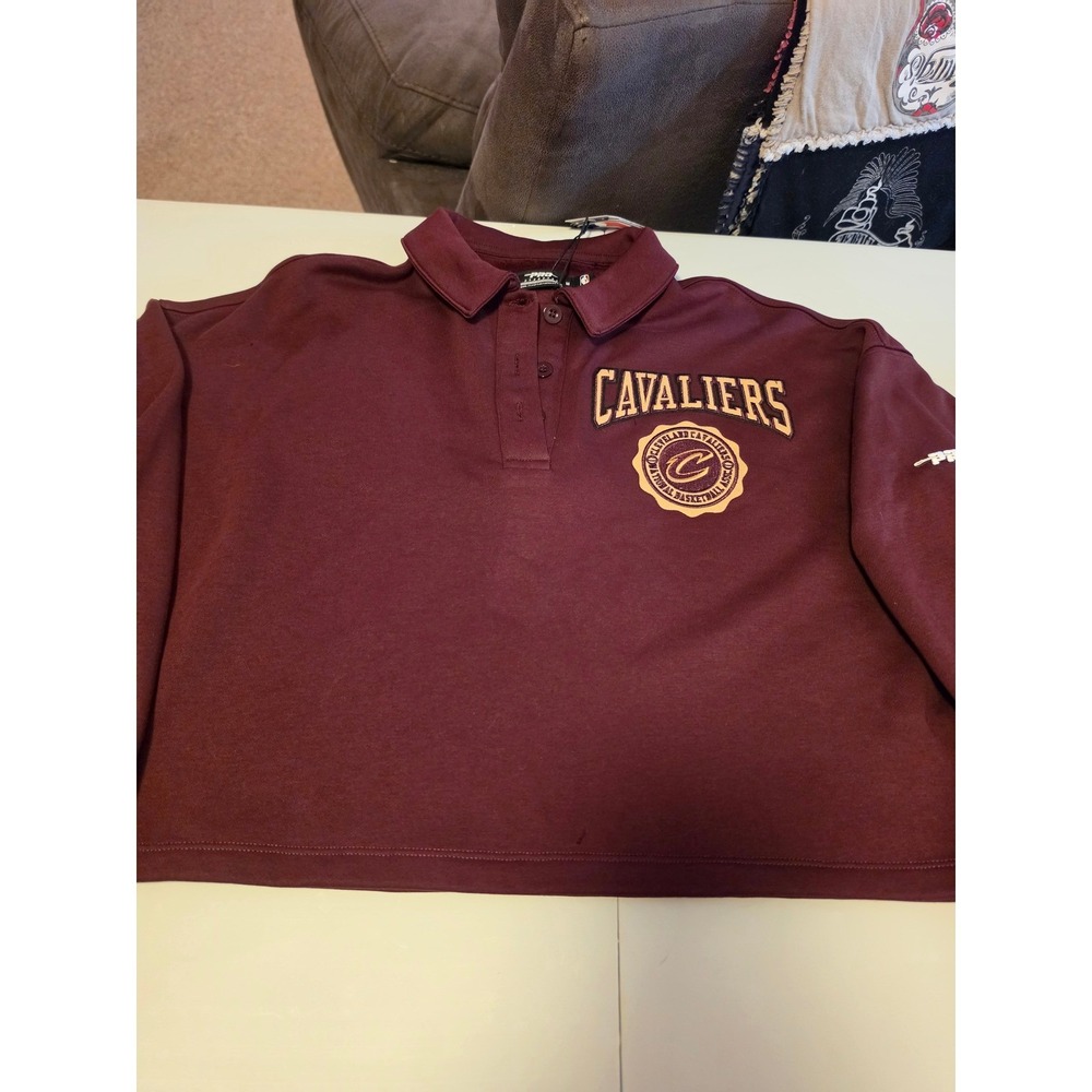 Pro Standard Cleveland Cavaliers NBA Polo Sweatshirt Wine Burgundy Mens Medium